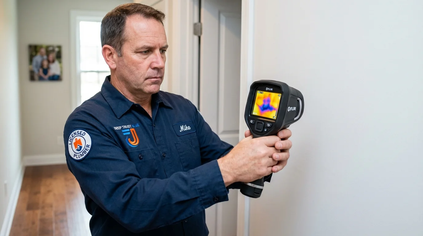 Thermal imaging leak detection by Johns Plumbing LLC in Jessup